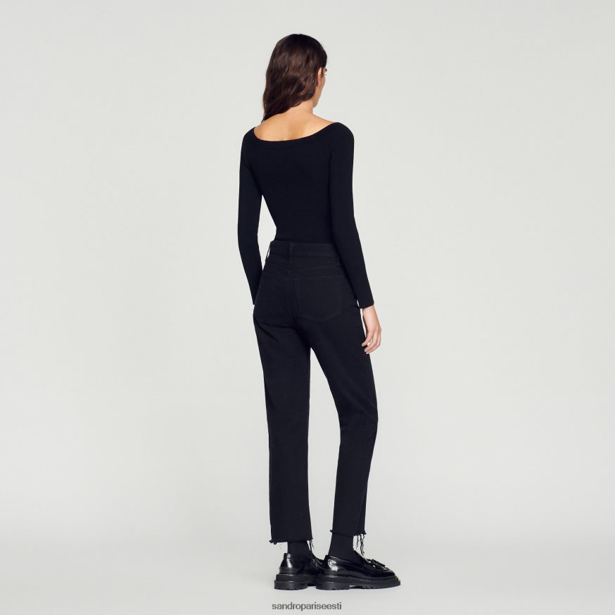 Sandro Paris kehakate naised koo bodi armsama kaelaga BN4RF323 must