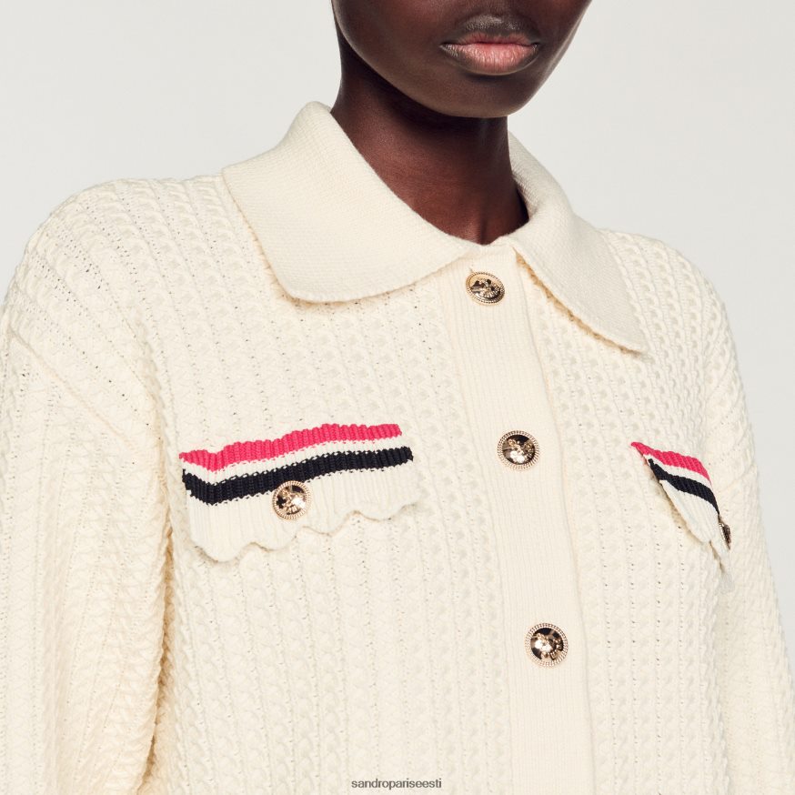 Sandro Paris kehakate naised koo mantel BN4RF371 ekru