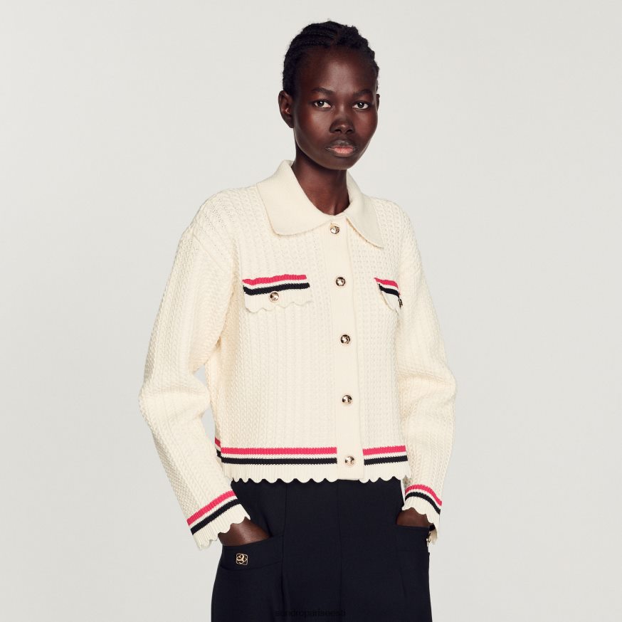 Sandro Paris kehakate naised koo mantel BN4RF371 ekru