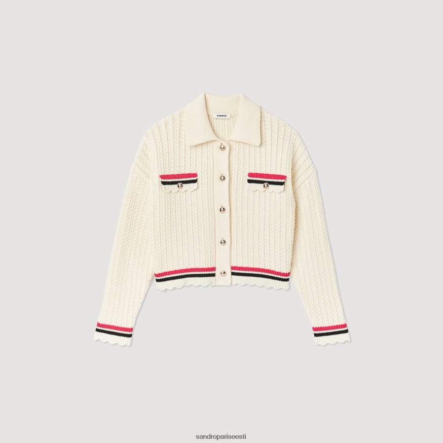 Sandro Paris kehakate naised koo mantel BN4RF371 ekru