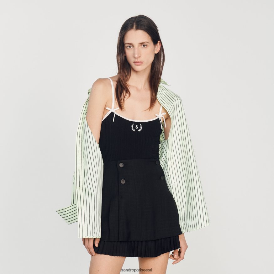 Sandro Paris kehakate naised kootud body BN4RF141 must