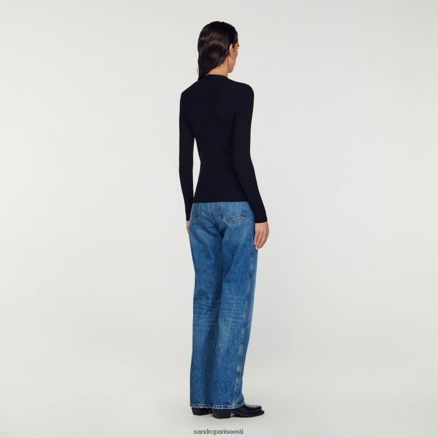 Sandro Paris kehakate naised kootud kardigan BN4RF428 must