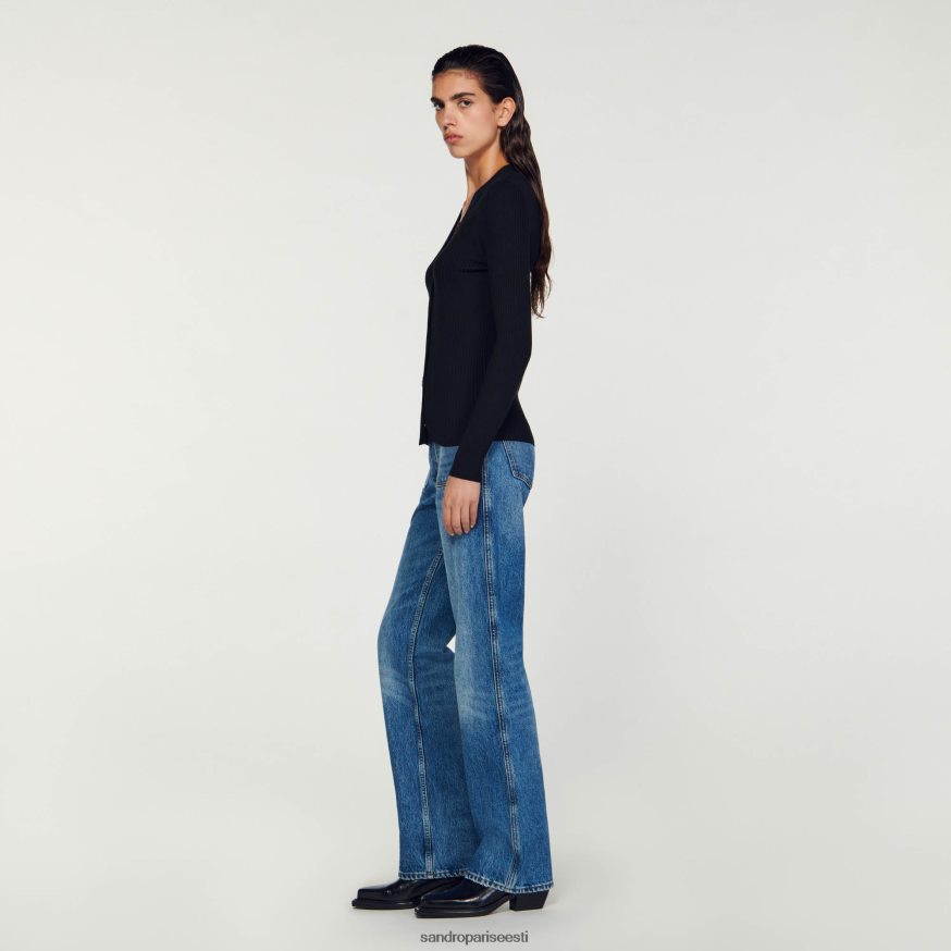 Sandro Paris kehakate naised kootud kardigan BN4RF428 must