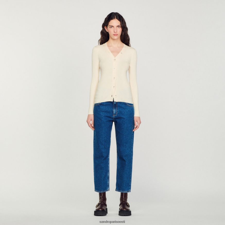 Sandro Paris kehakate naised kootud kardigan BN4RF433 ekru