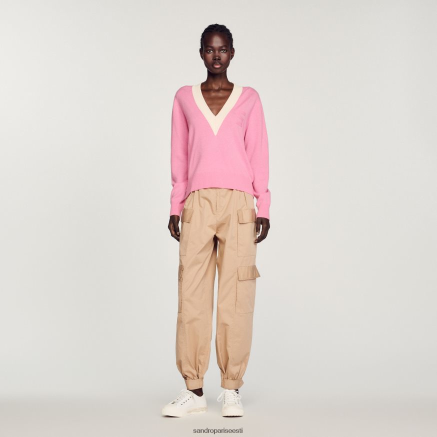 Sandro Paris kehakate naised kootud s kampsun BN4RF306 roosa