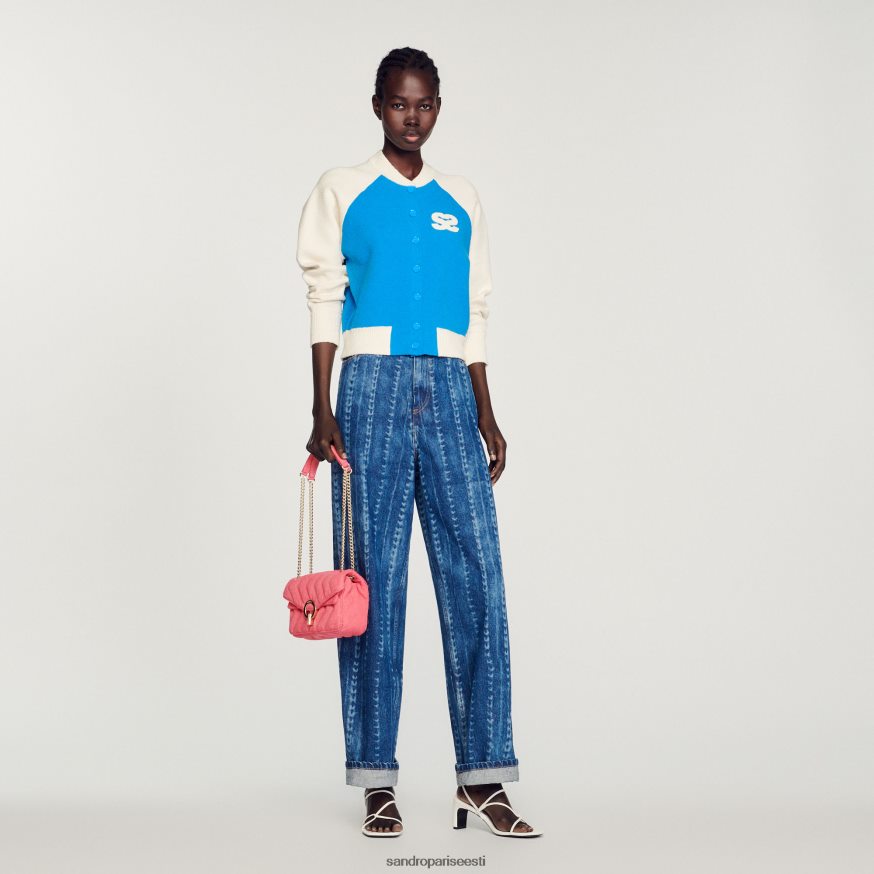 Sandro Paris kehakate naised ülikooli koatigan BN4RF293 sinine