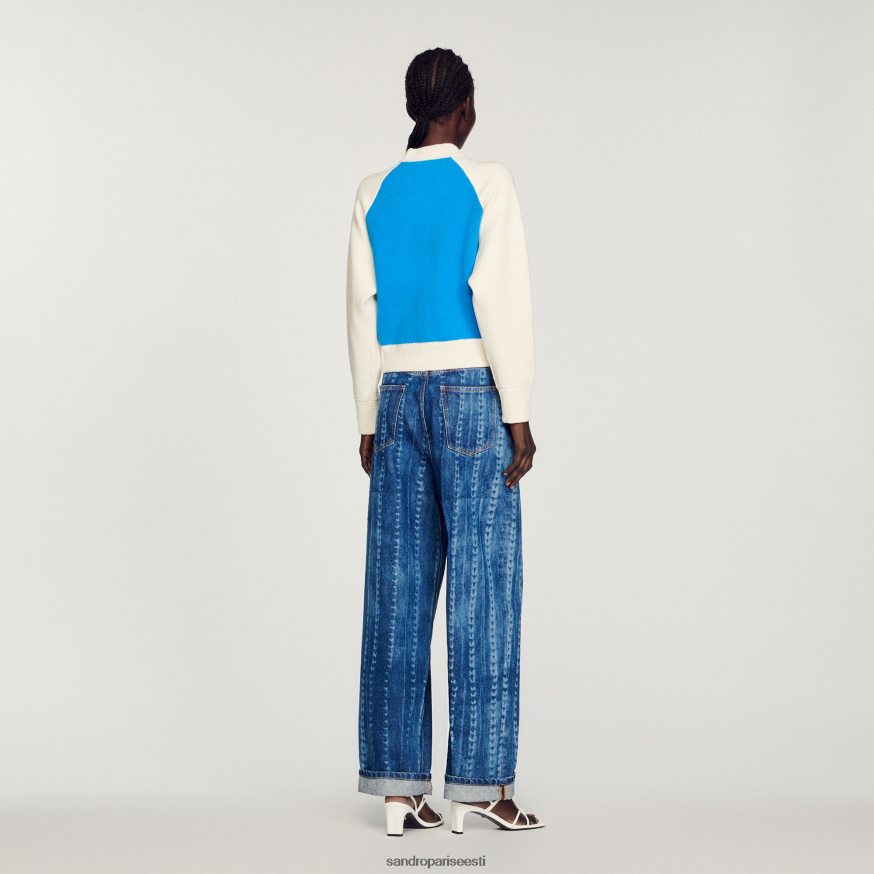 Sandro Paris kehakate naised ülikooli koatigan BN4RF293 sinine