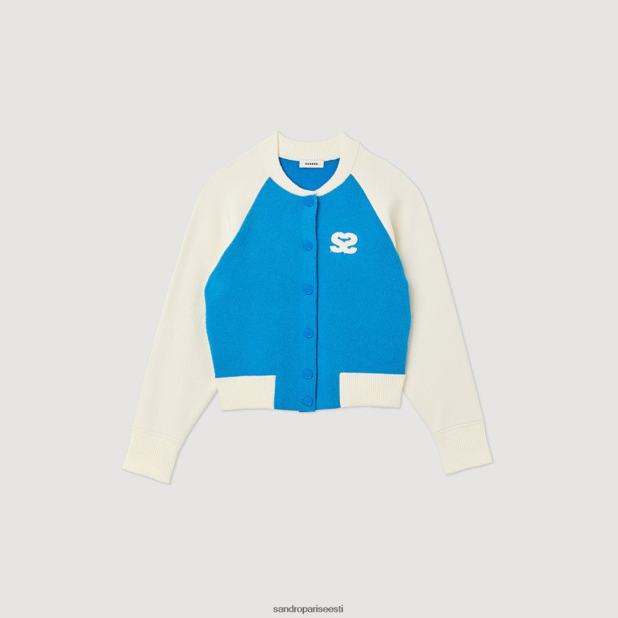 Sandro Paris kehakate naised ülikooli koatigan BN4RF293 sinine