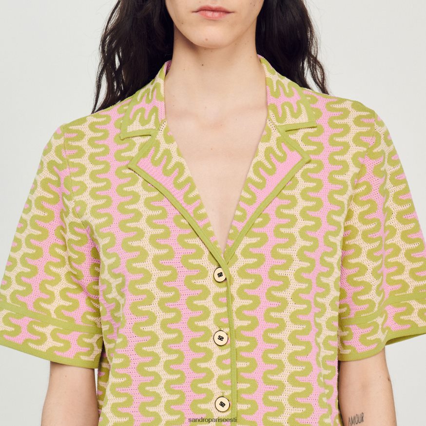 Sandro Paris kehakate naised mustriga kootud kardigan BN4RF270 mitmevärviline