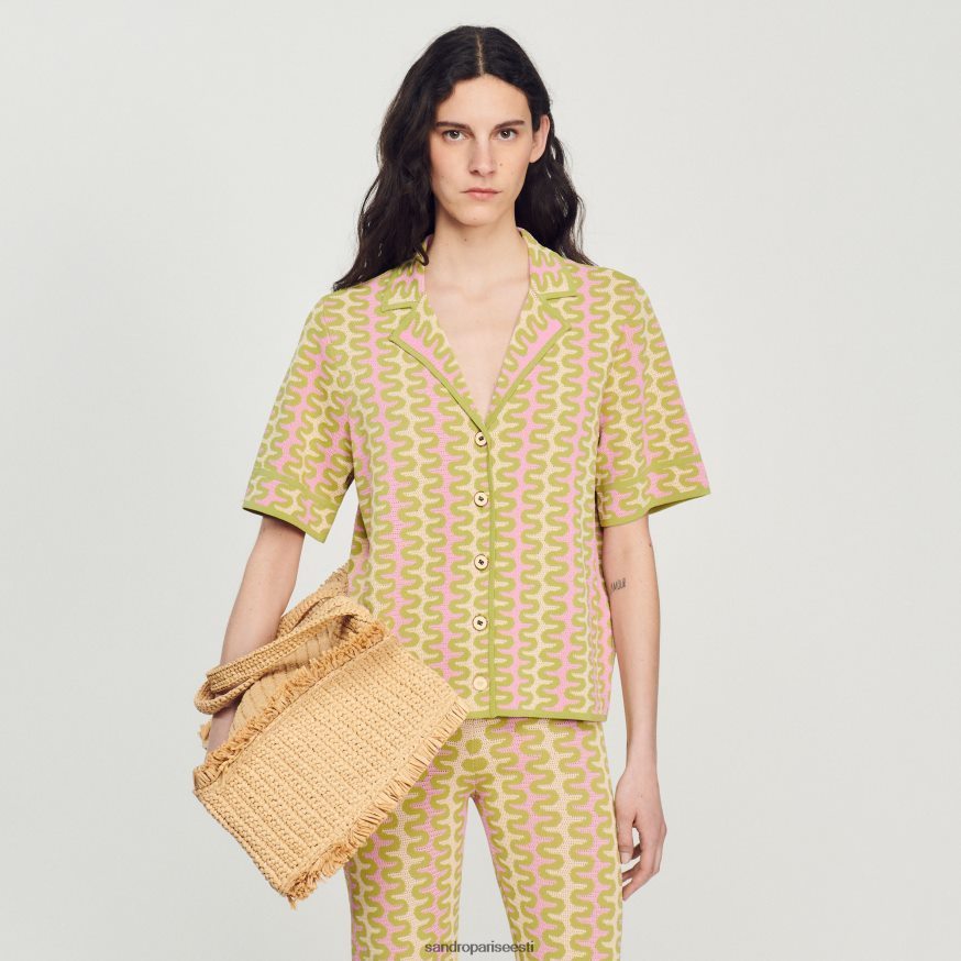 Sandro Paris kehakate naised mustriga kootud kardigan BN4RF270 mitmevärviline