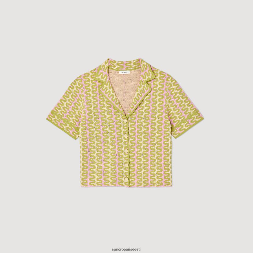 Sandro Paris kehakate naised mustriga kootud kardigan BN4RF270 mitmevärviline