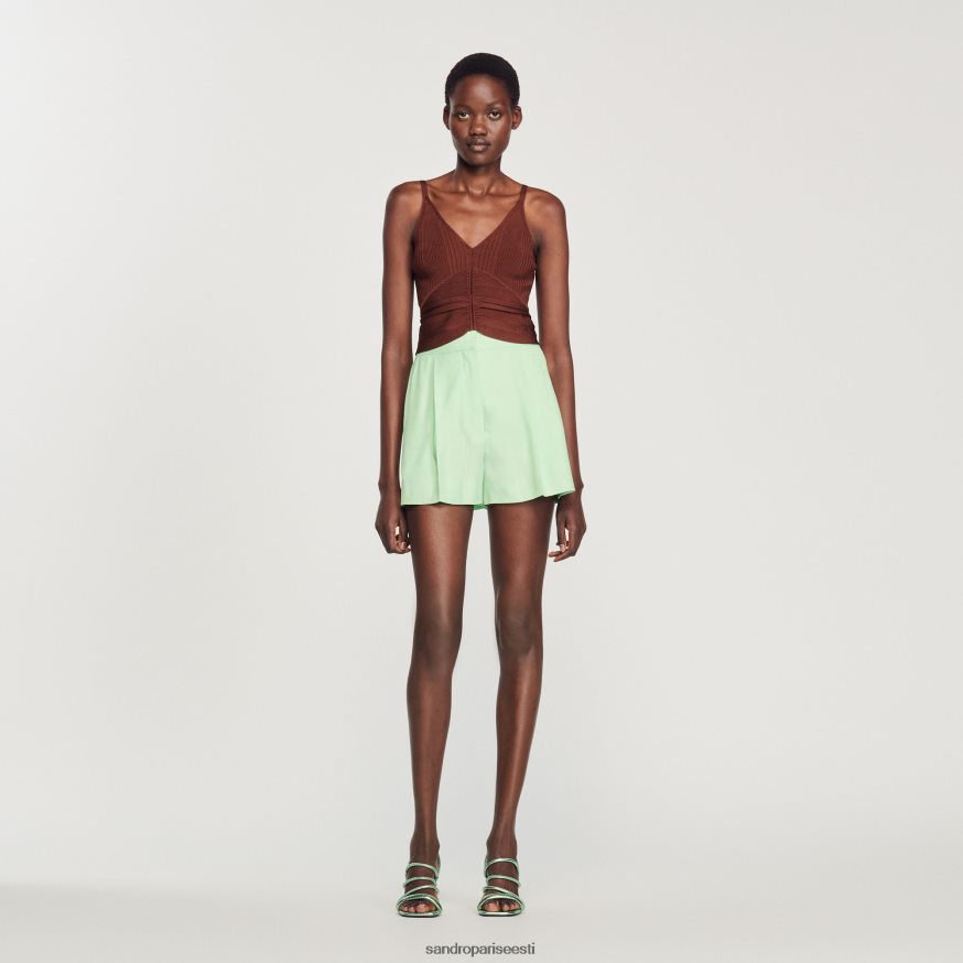 Sandro Paris kehakate naised plisseeritud paak BN4RF399 savi