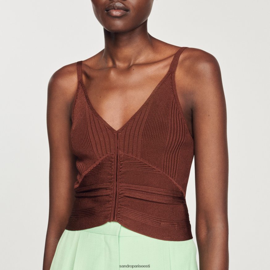 Sandro Paris kehakate naised plisseeritud paak BN4RF399 savi