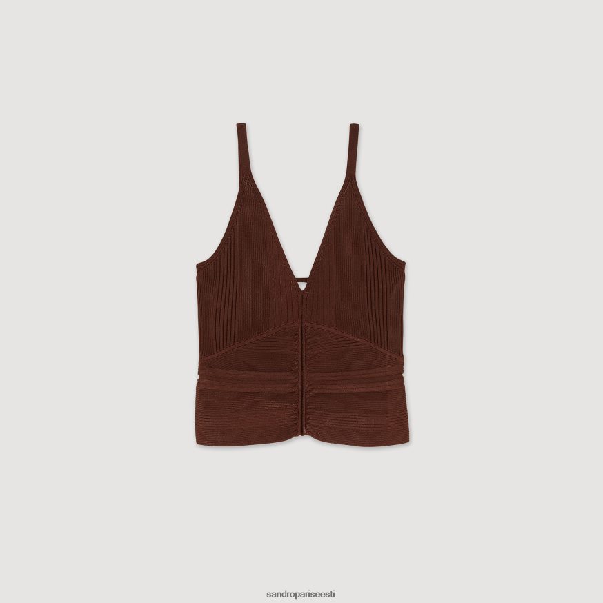 Sandro Paris kehakate naised plisseeritud paak BN4RF399 savi