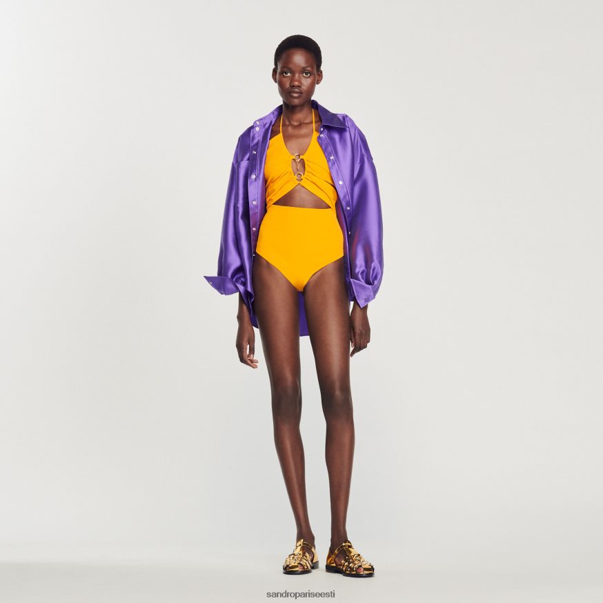 Sandro Paris kehakate naised sõrmuse detailidega kootud body BN4RF281 oranž