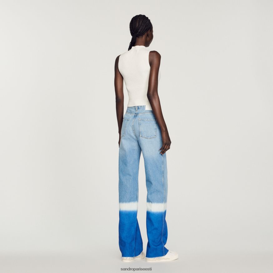 Sandro Paris kehakate naised soonikuga kärbitud kampsun BN4RF96 valge