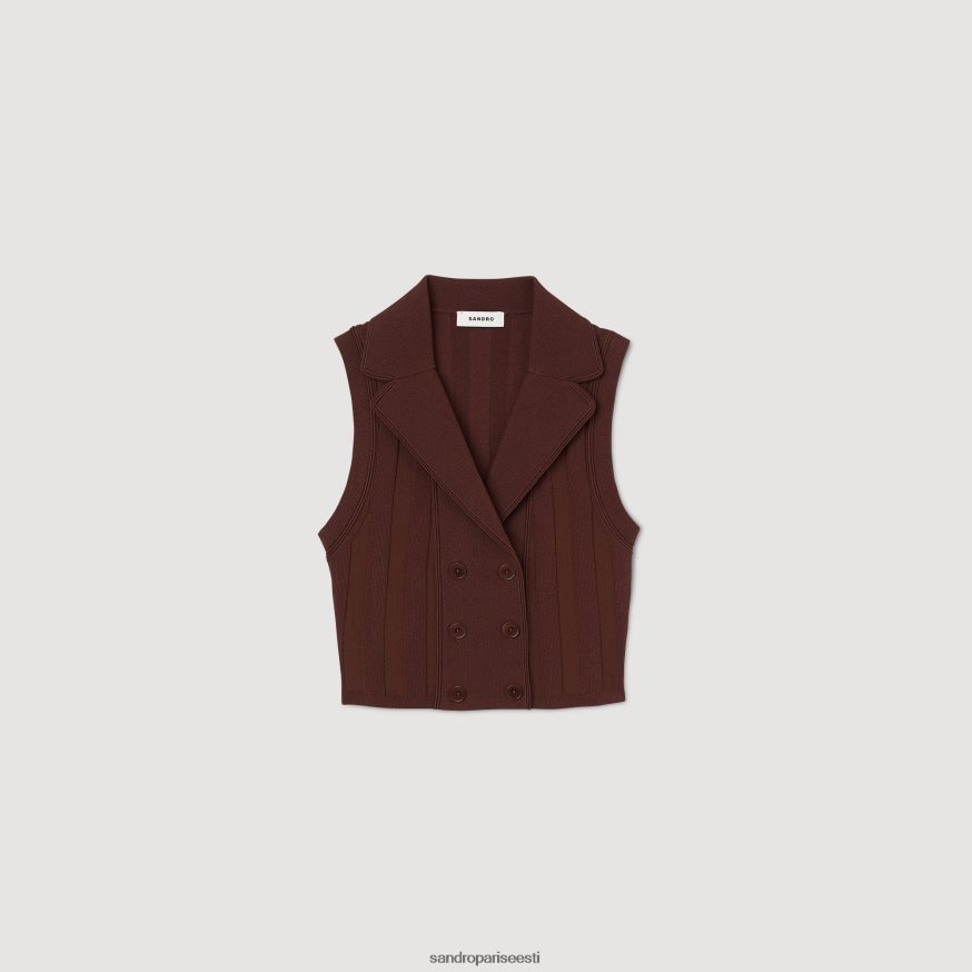 Sandro Paris kehakate naised vest BN4RF18 pruun