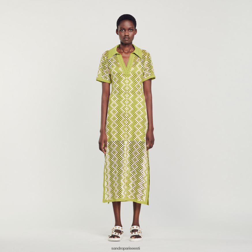 Sandro Paris kehakate naised heegeldatud tuunikakleit BN4RF259 oliiviroheline