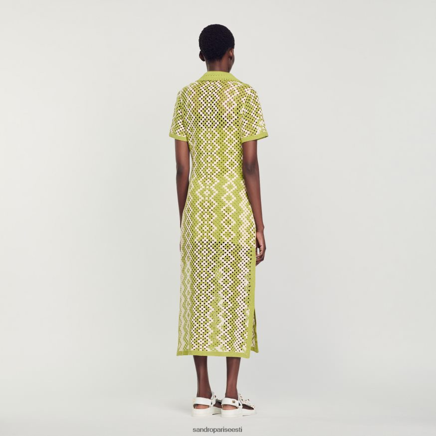 Sandro Paris kehakate naised heegeldatud tuunikakleit BN4RF259 oliiviroheline