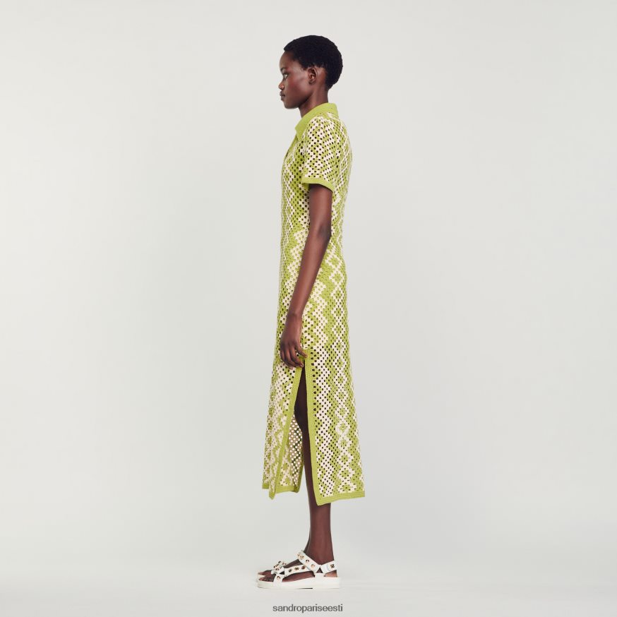 Sandro Paris kehakate naised heegeldatud tuunikakleit BN4RF259 oliiviroheline