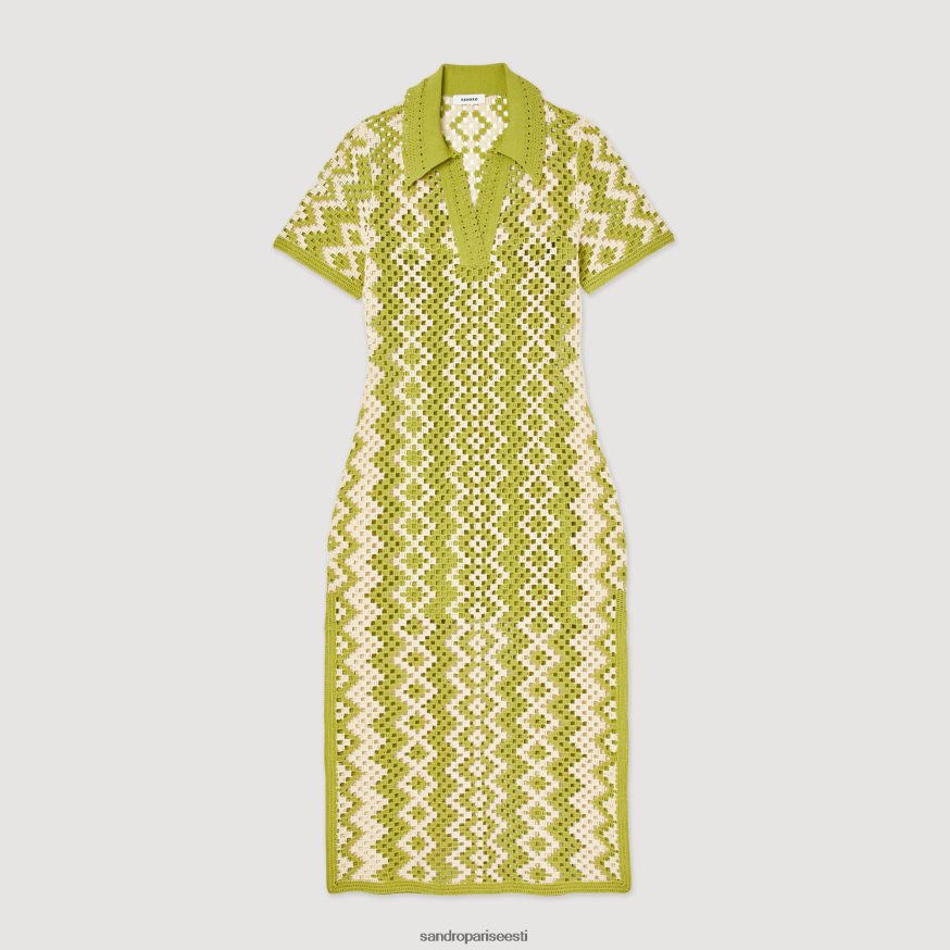 Sandro Paris kehakate naised heegeldatud tuunikakleit BN4RF259 oliiviroheline