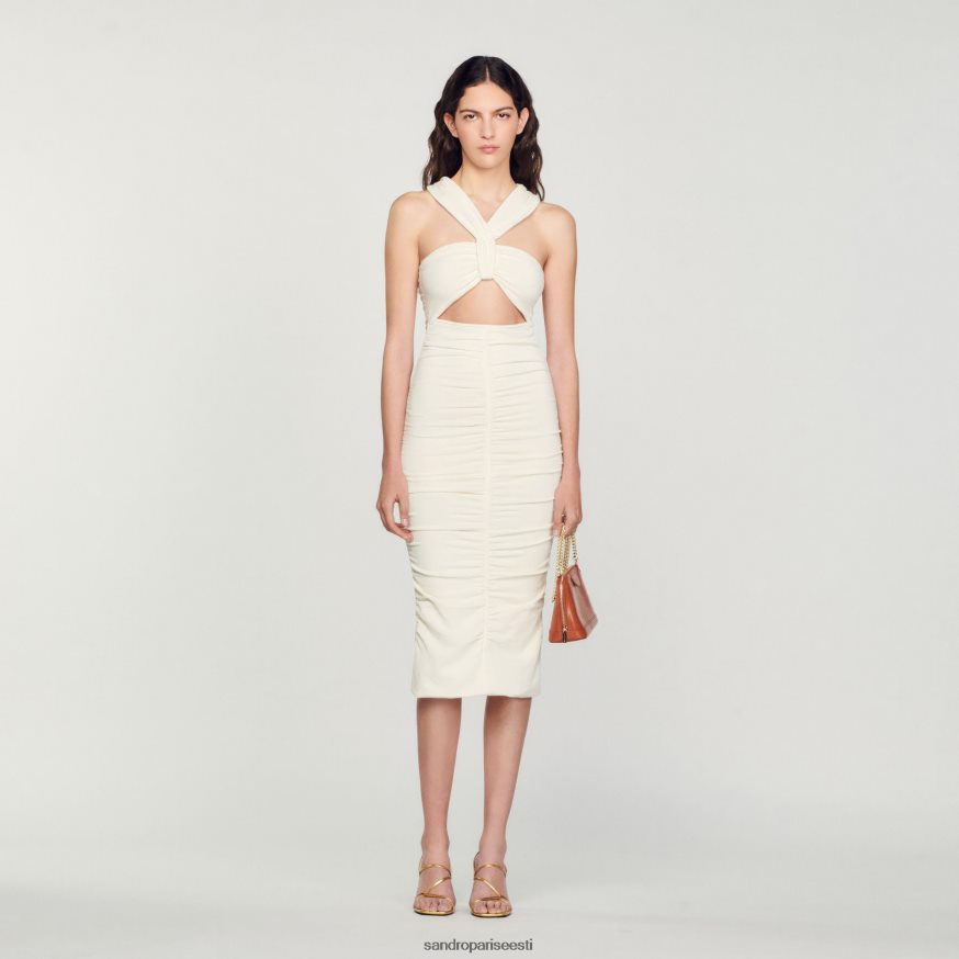 Sandro Paris kehakate naised kootud kleit BN4RF368 ekru