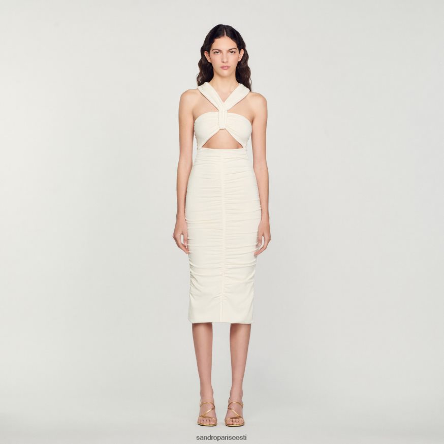 Sandro Paris kehakate naised kootud kleit BN4RF368 ekru
