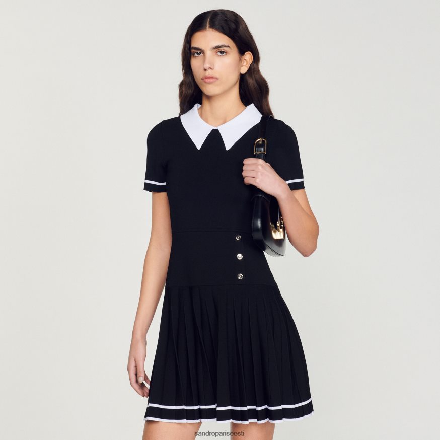 Sandro Paris kehakate naised lühike kootud kleit BN4RF238 must