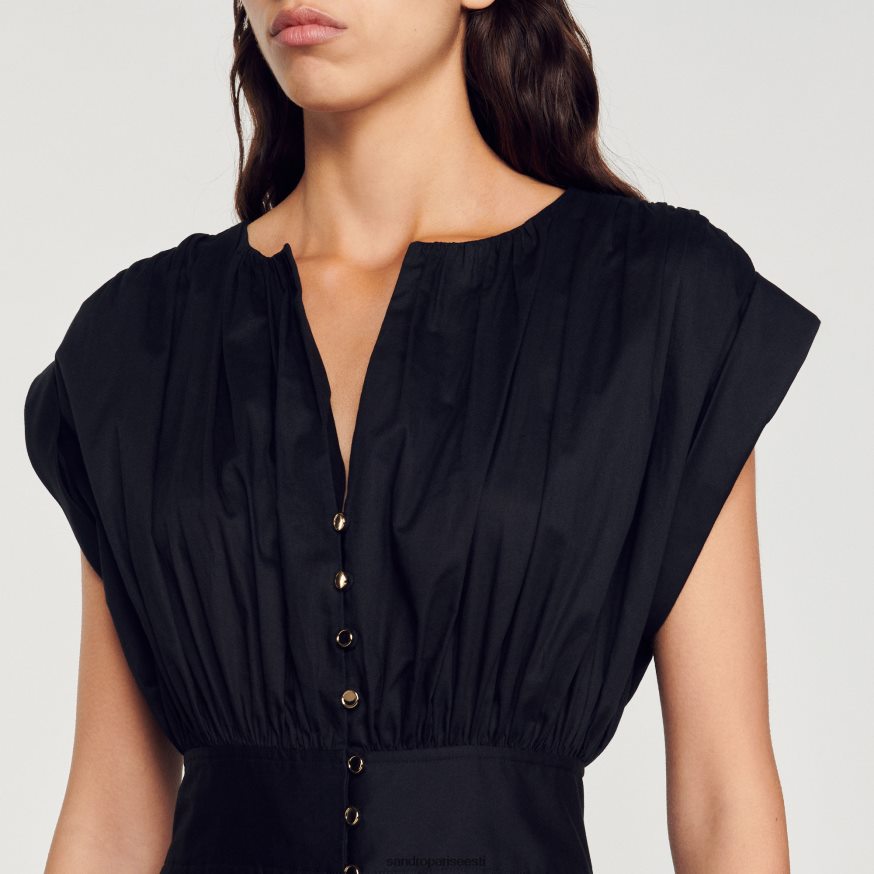 Sandro Paris kehakate naised lühike kootud kleit BN4RF347 must