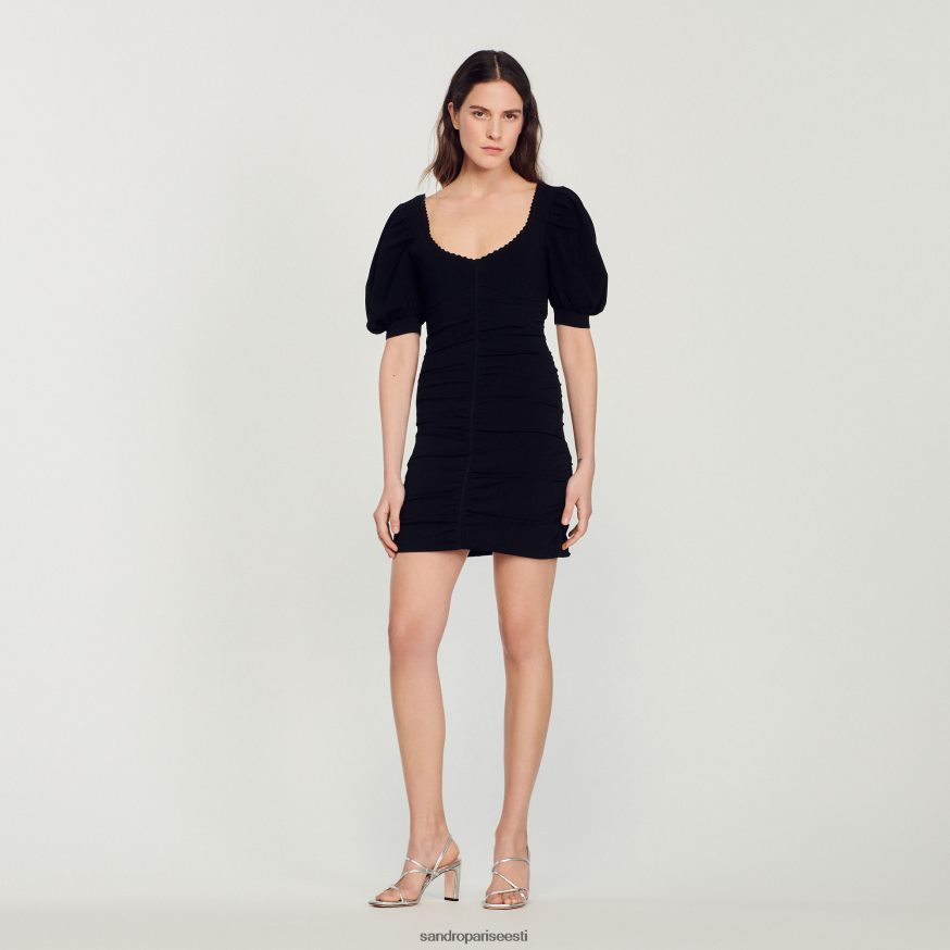 Sandro Paris kehakate naised lühike kootud kleit BN4RF362 must