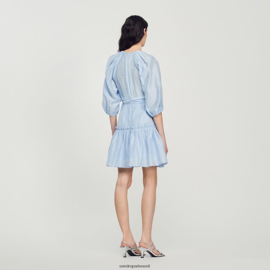 Sandro Paris kehakate naised lühike kootud kleit BN4RF364 sinine