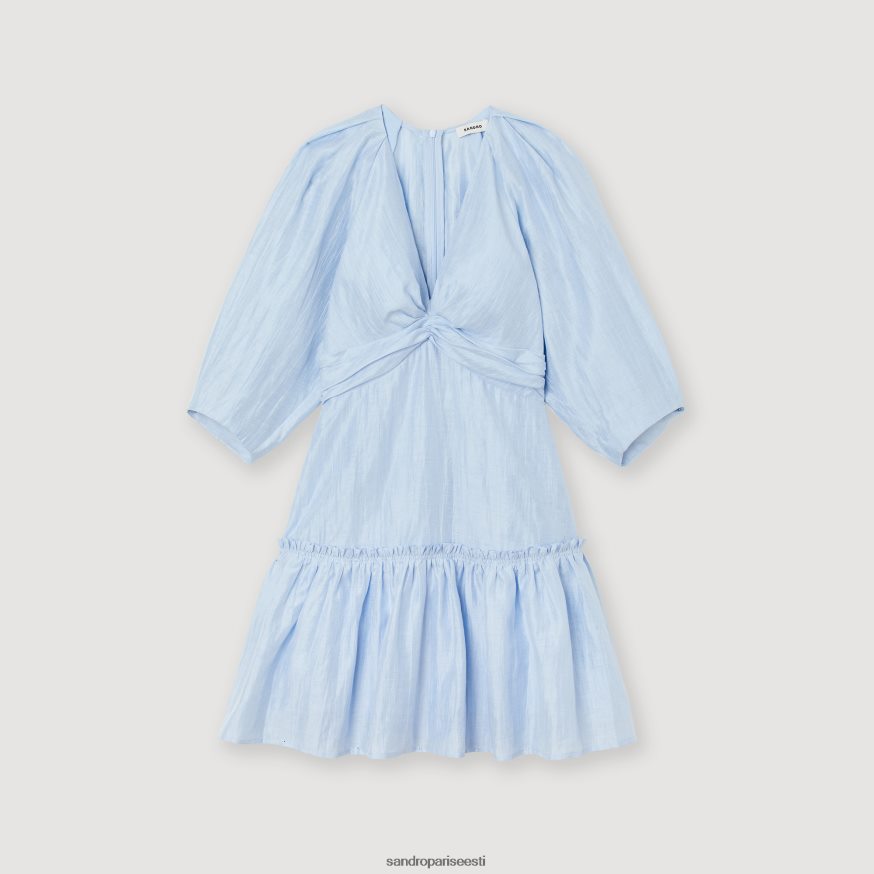 Sandro Paris kehakate naised lühike kootud kleit BN4RF364 sinine