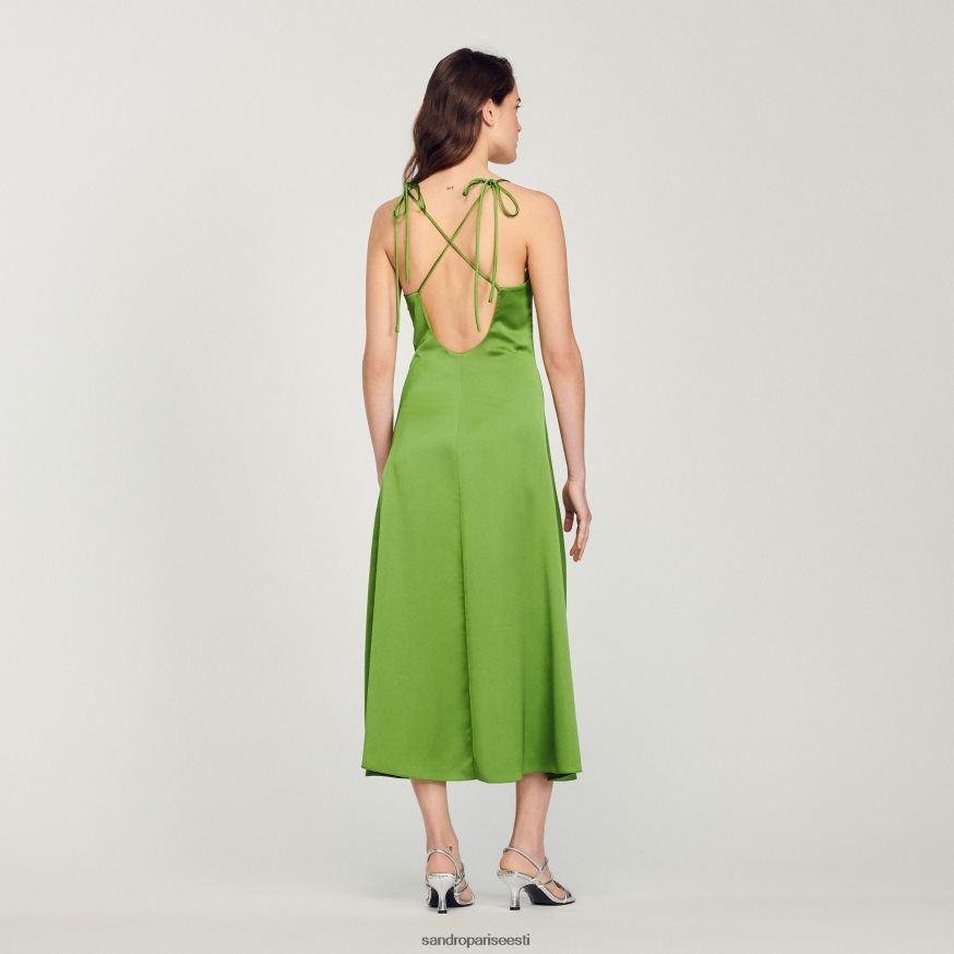 Sandro Paris kehakate naised pikk lendav kleit BN4RF310 emeraude roheline