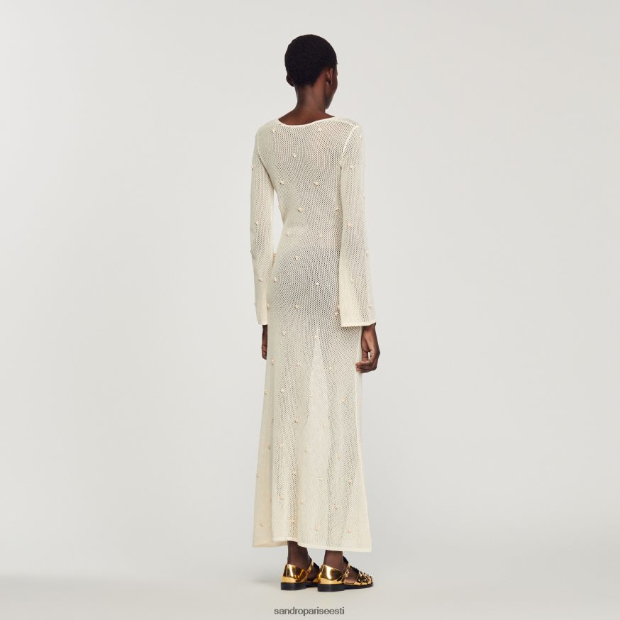 Sandro Paris kehakate naised pikk võrkkleit BN4RF122 ekru