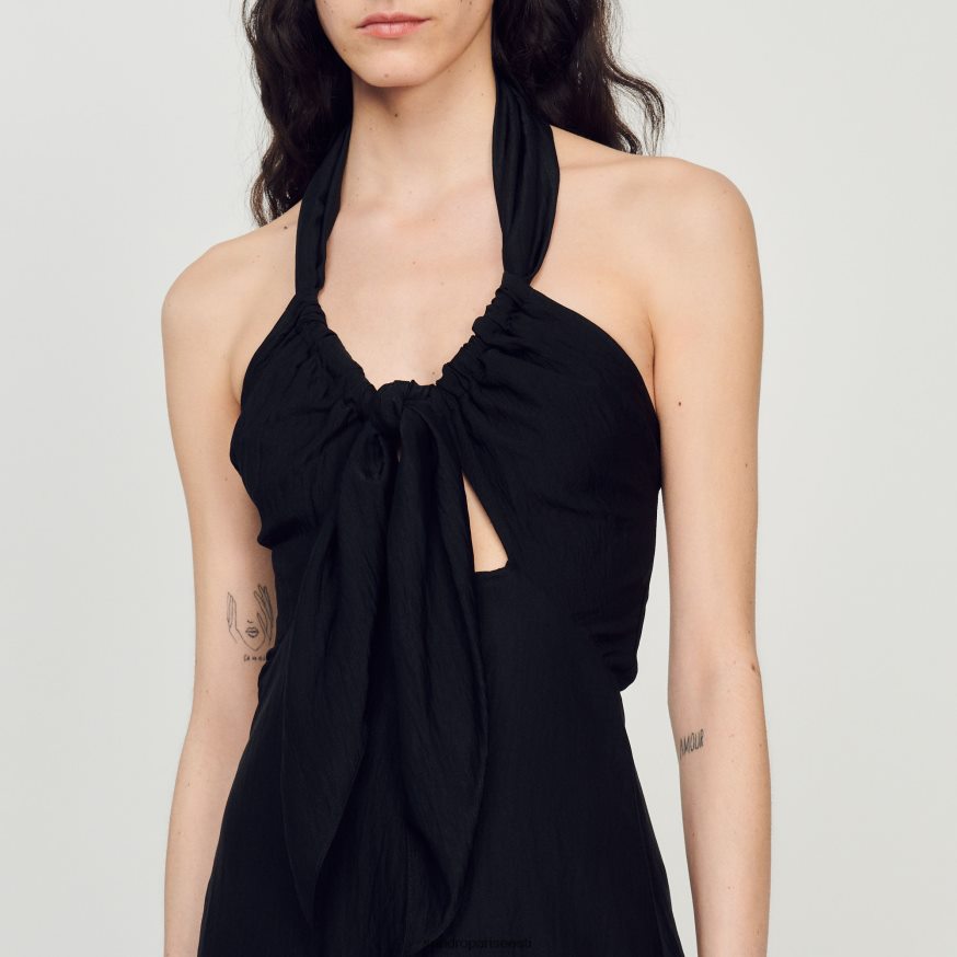 Sandro Paris kehakate naised seotud seljata kleit BN4RF206 must