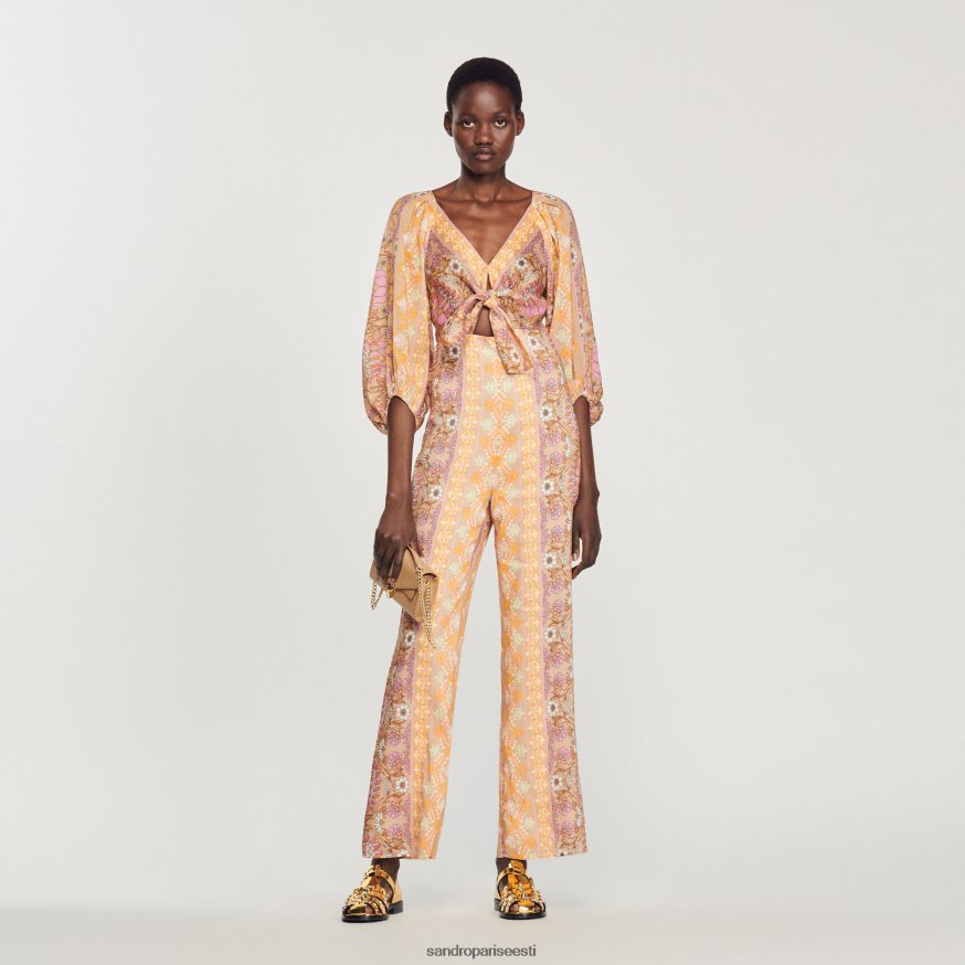 Sandro Paris kehakate naised trükitud kombinesoon BN4RF357 beež