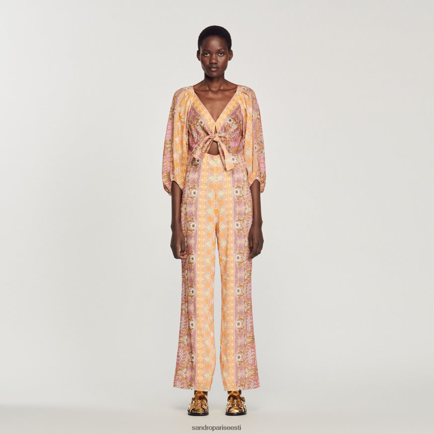 Sandro Paris kehakate naised trükitud kombinesoon BN4RF357 beež