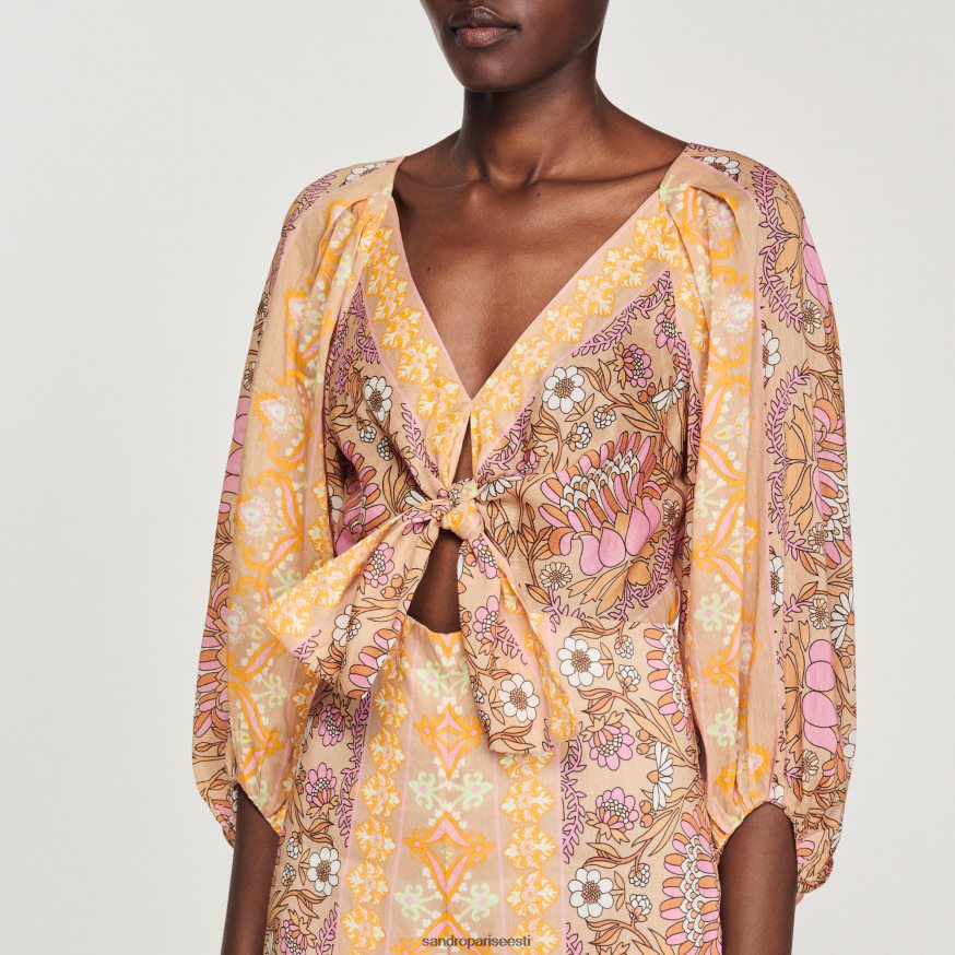 Sandro Paris kehakate naised trükitud kombinesoon BN4RF357 beež