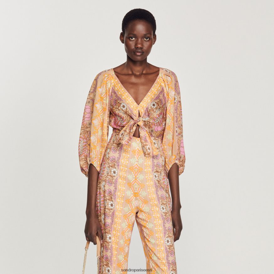 Sandro Paris kehakate naised trükitud kombinesoon BN4RF357 beež