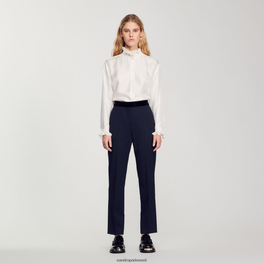 Sandro Paris kehakate naised klassikalised püksid BN4RF440 sügav sinine