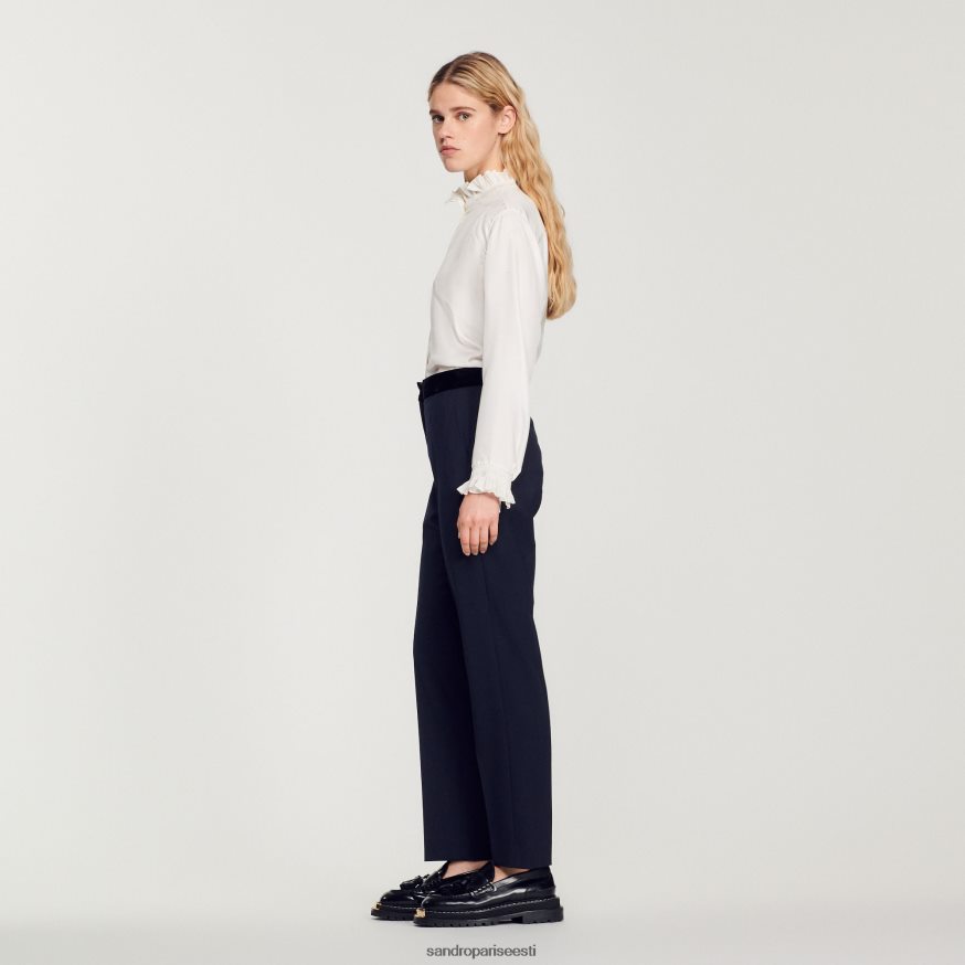 Sandro Paris kehakate naised klassikalised püksid BN4RF440 sügav sinine