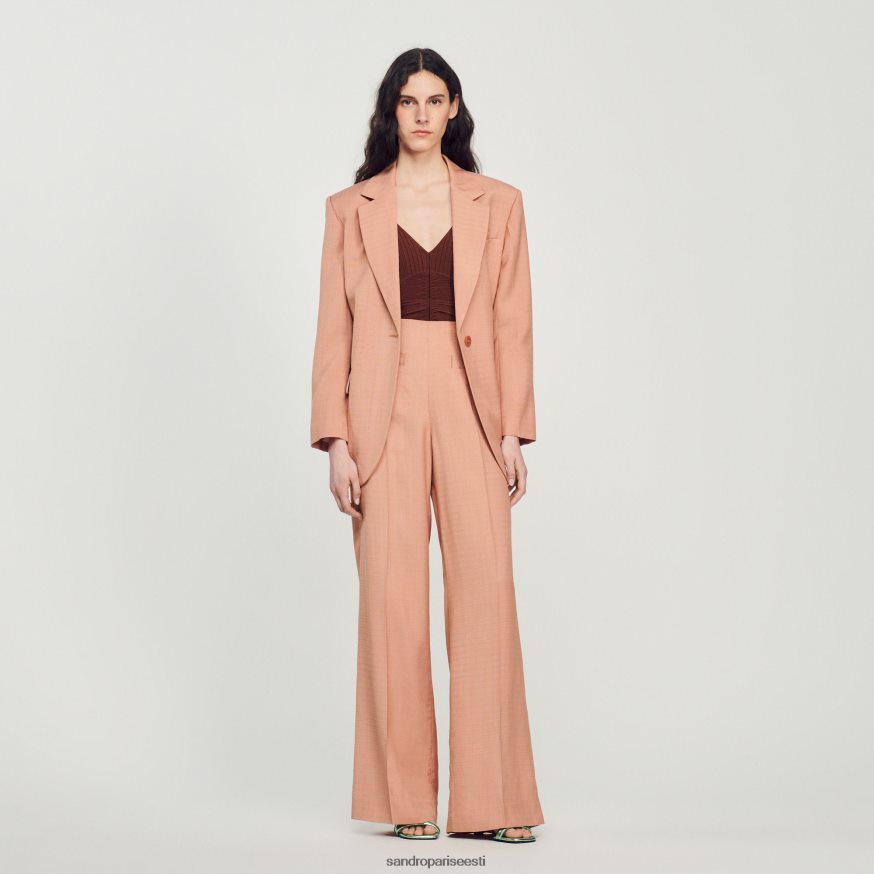 Sandro Paris kehakate naised kohandatud püksid BN4RF348 umbre maa