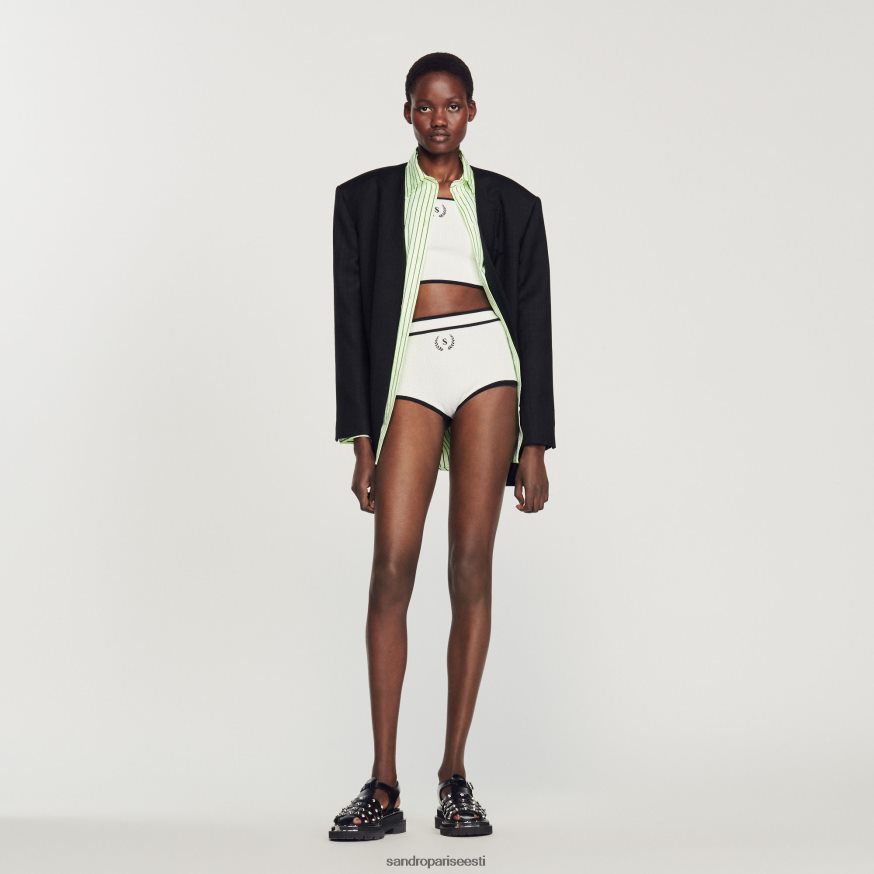 Sandro Paris kehakate naised kootud püksikud BN4RF354 valge