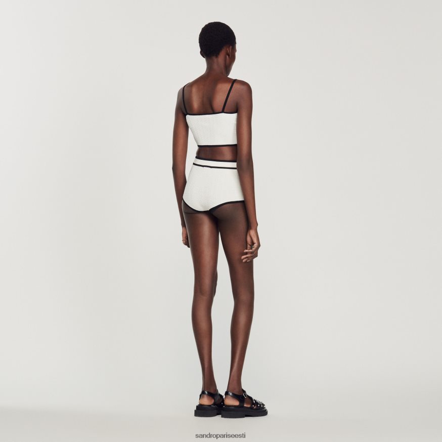 Sandro Paris kehakate naised kootud püksikud BN4RF354 valge