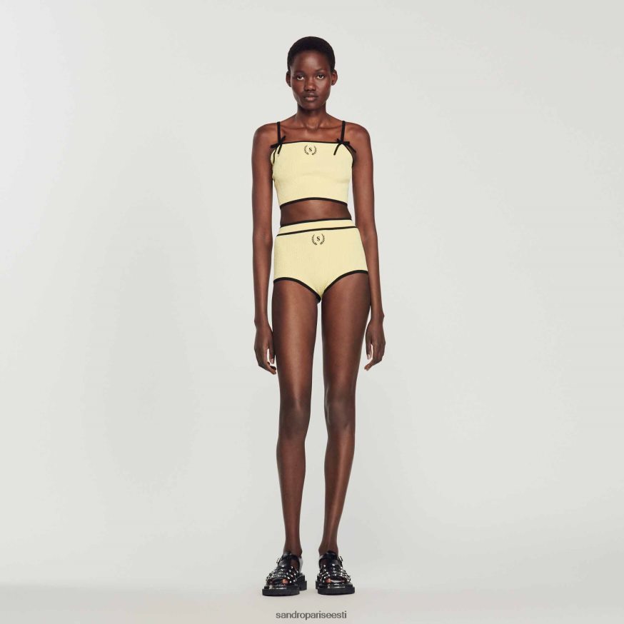 Sandro Paris kehakate naised kootud püksikud BN4RF355 kollane