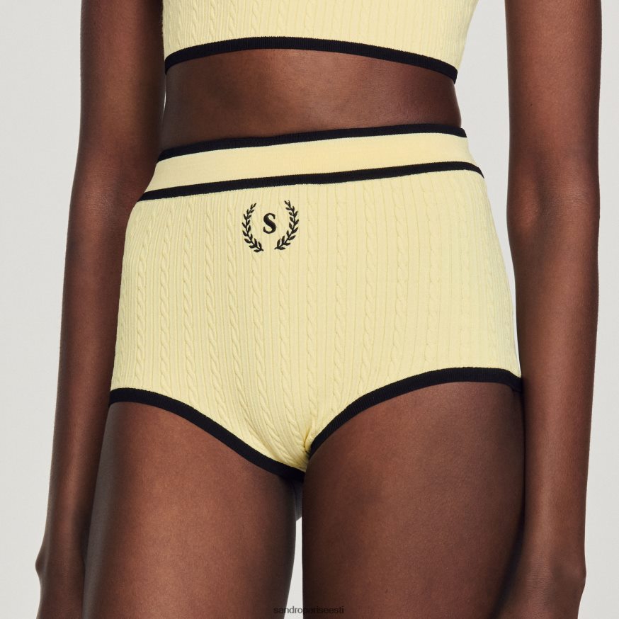 Sandro Paris kehakate naised kootud püksikud BN4RF355 kollane