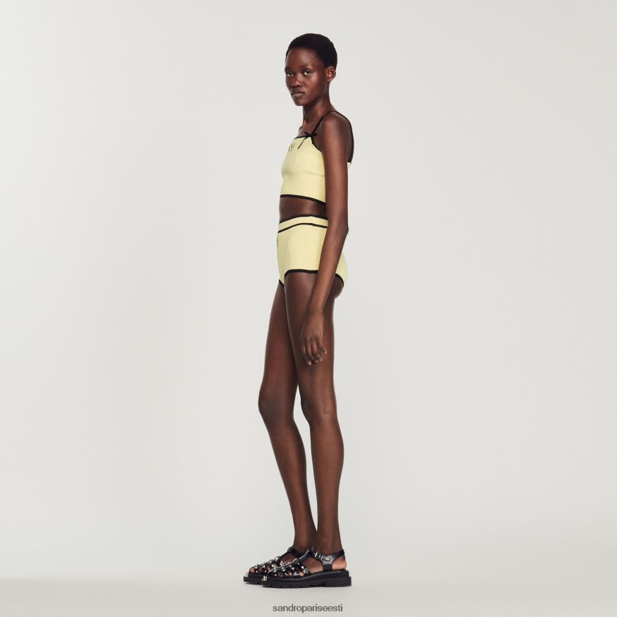 Sandro Paris kehakate naised kootud püksikud BN4RF355 kollane