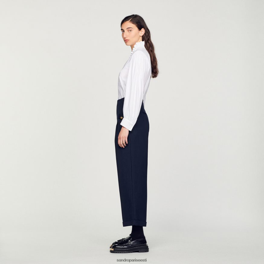 Sandro Paris kehakate naised laia säärega püksid BN4RF192 mereväe sinine