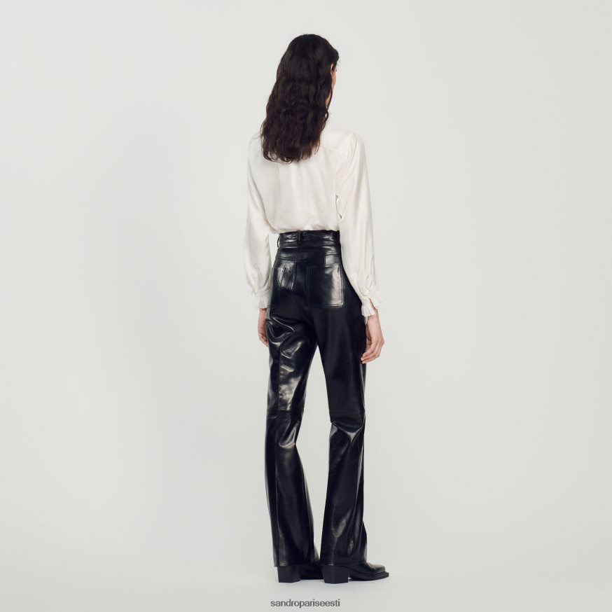 Sandro Paris kehakate naised nahkpüksid BN4RF200 must