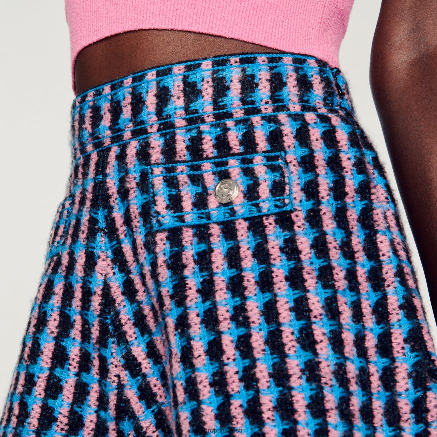 Sandro Paris kehakate naised tviidpüksid BN4RF447 blanc/sinine